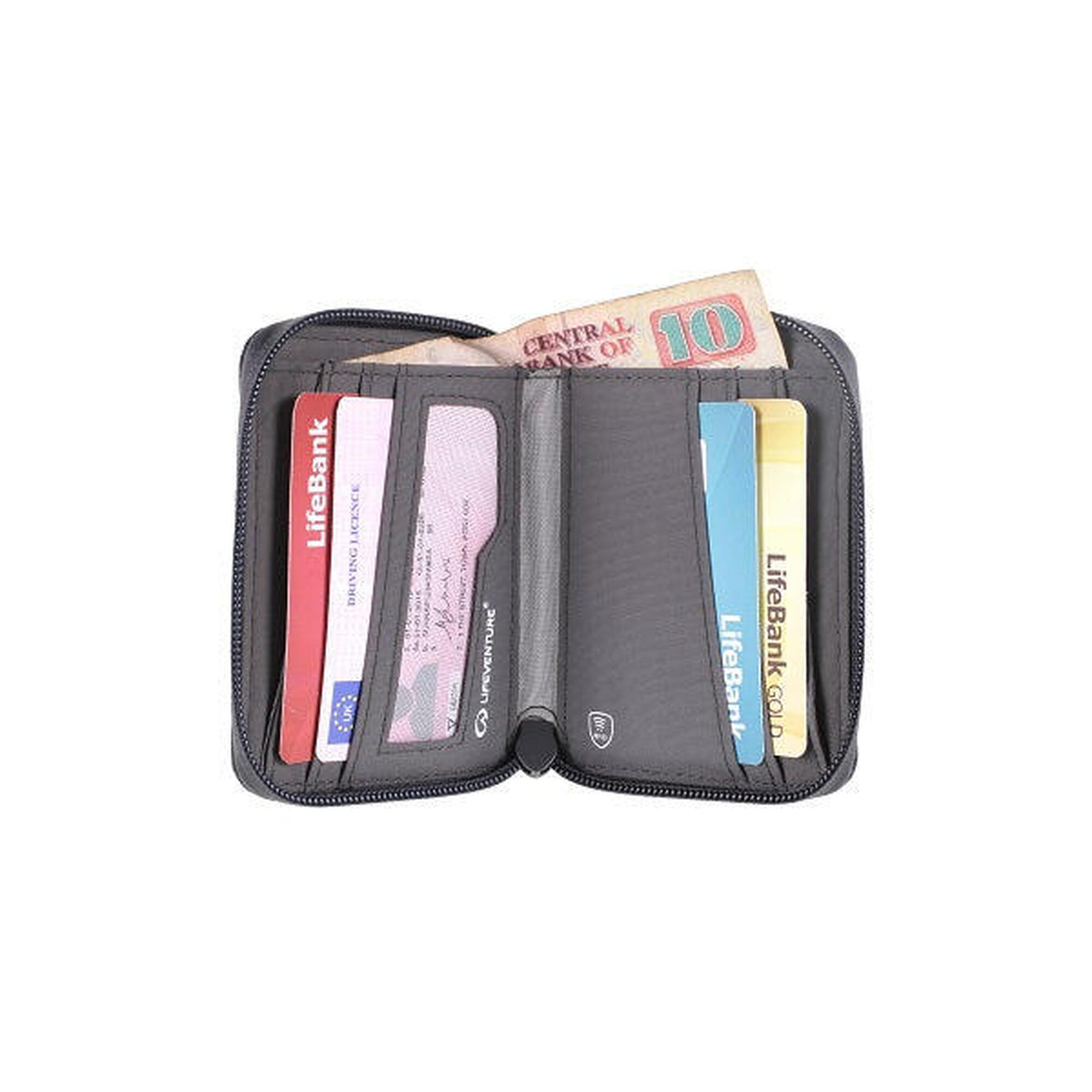 RFID Bi-Fold Recycled Wallet - Grey