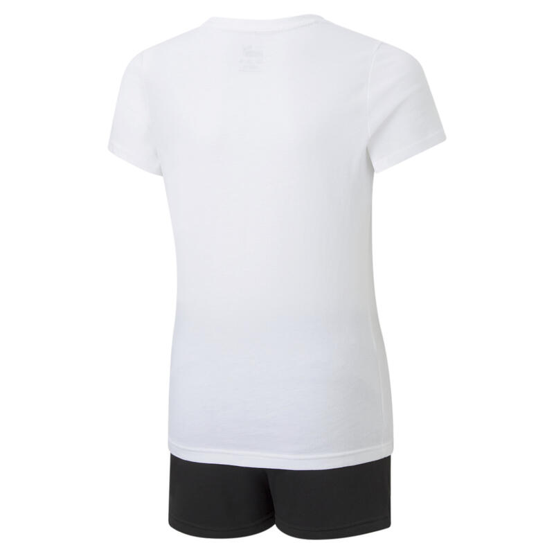 Logo T-shirt en shorts set voor kinderen PUMA