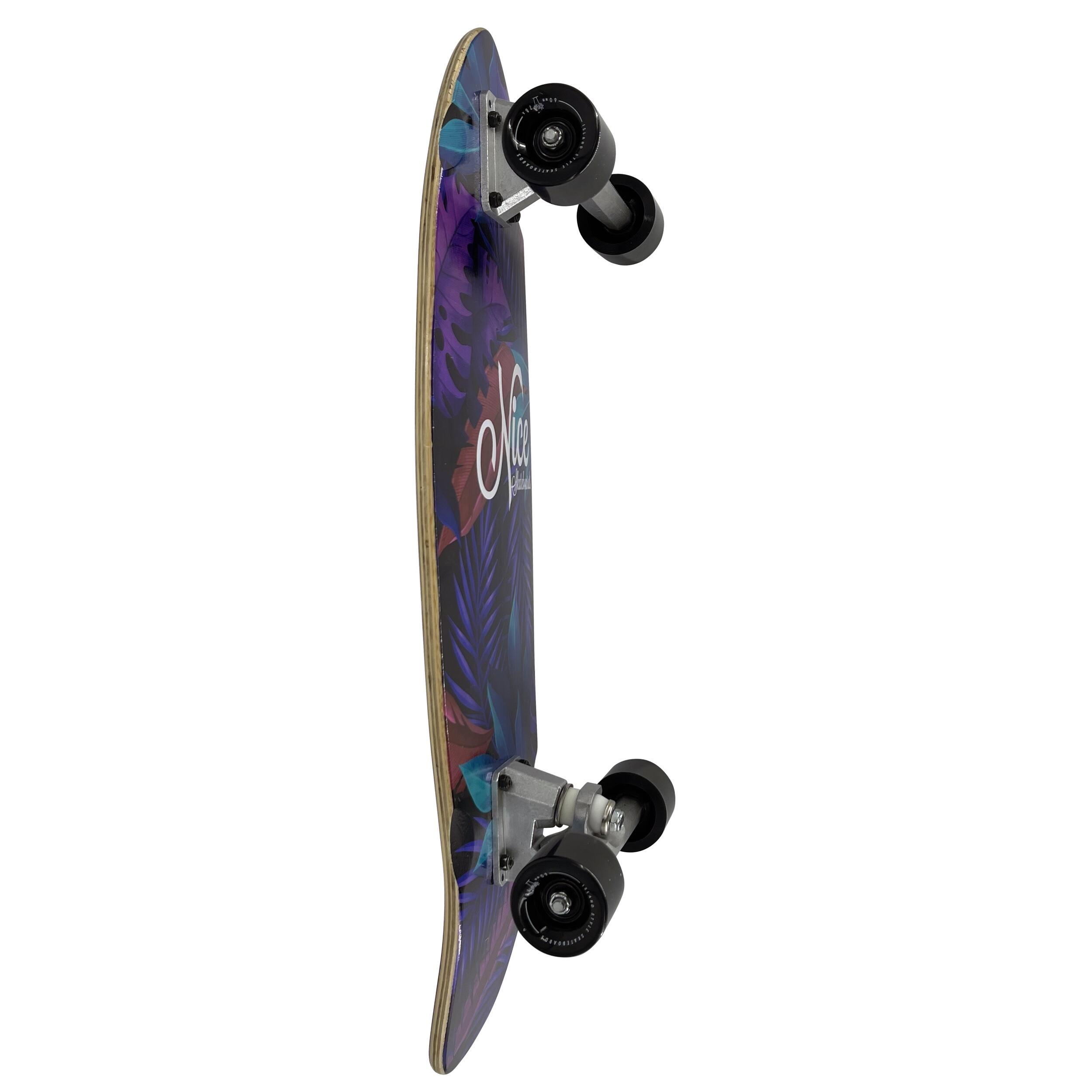 NICE SURFSKATE FLORAL 28" x 9.25" 3/3