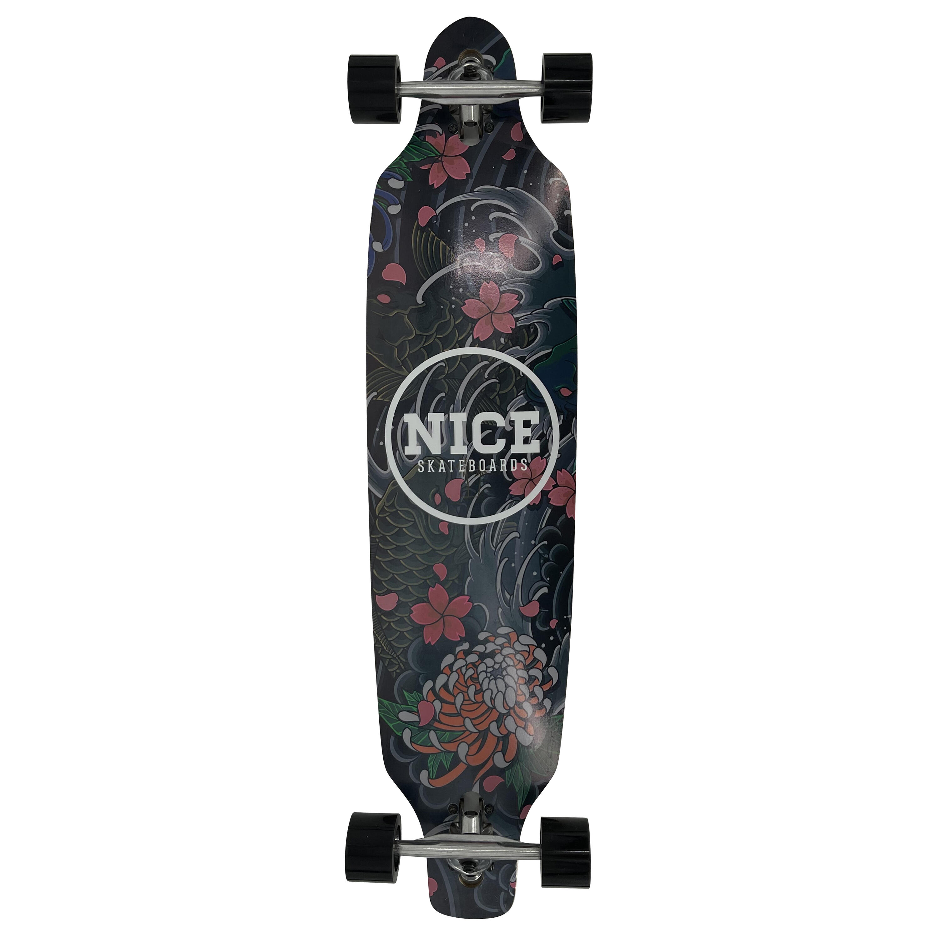 NICE SKATEBOARDS DT KOI 40" x 9.25" . DROPTHROUGH SINGLE CONCAVE 2/5