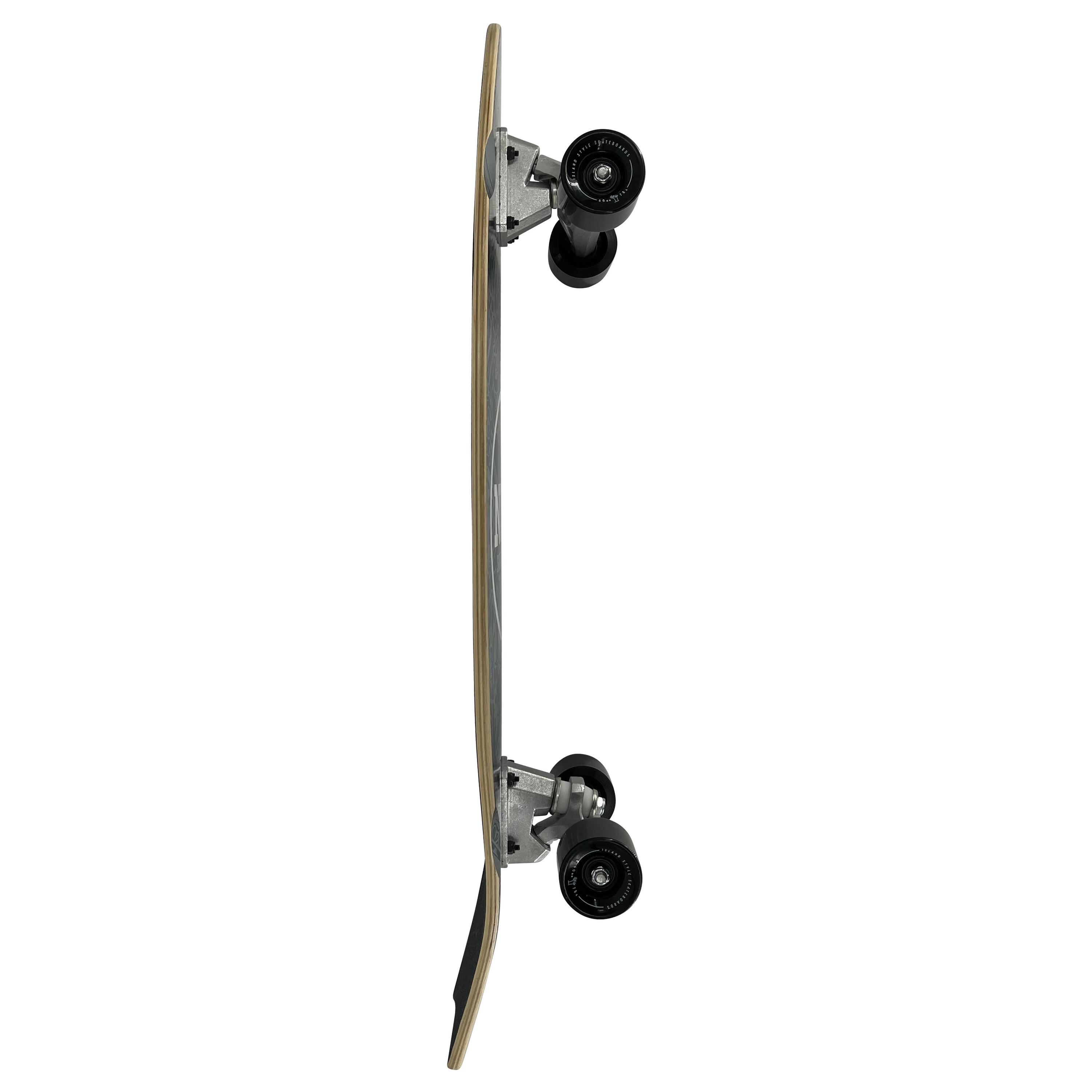 NICE SURFSKATE FISH black 32" x 9.75" 3/3