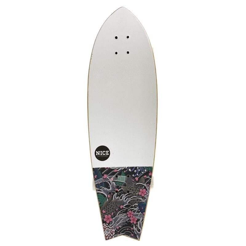 NICE SURFSKATE KOI WHITE 32" x 9.75"