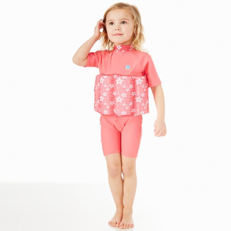 UV FloatSuit with Zip - Pink Blossom