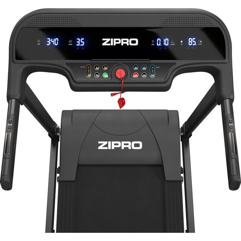 Tapis roulant Zipro Pulse 120×42 cm 12 km/h, LED, inclinazione motorizzata