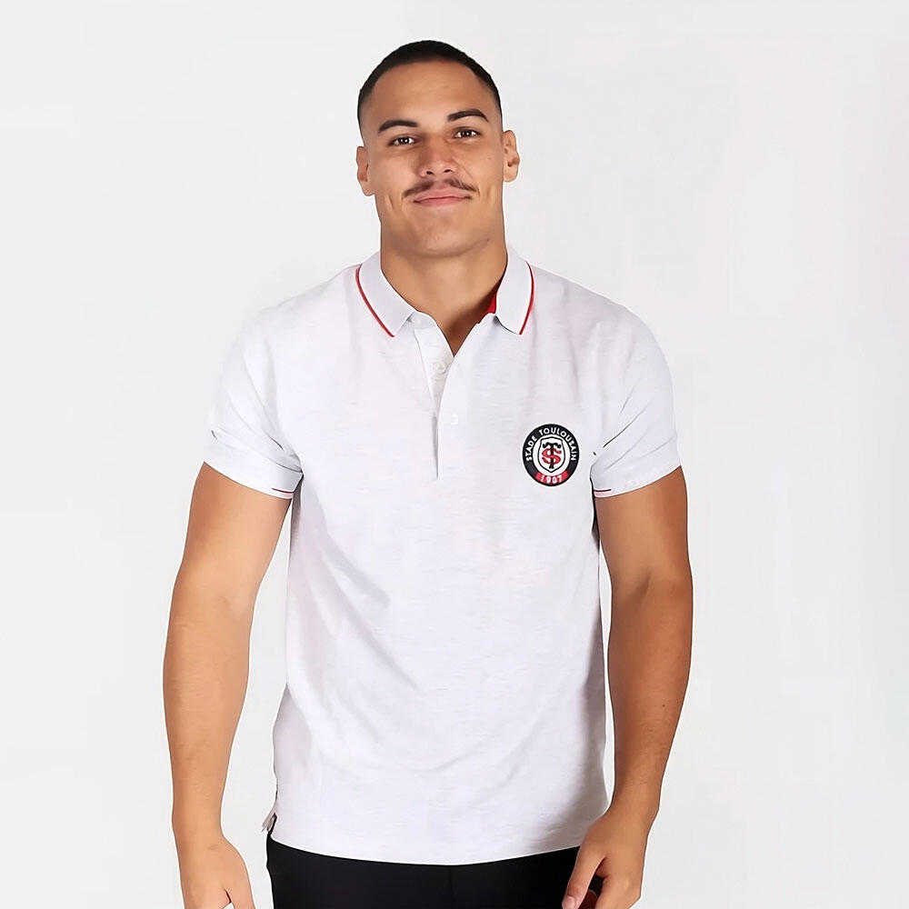 POLO HOMME TOULOUSE PLAGNE rugby a xv Gris STADE TOULOUSAIN