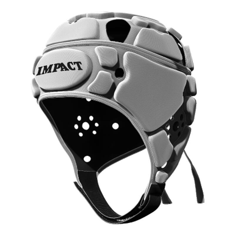 Casco Da Rugby Impact Adulti Bianco Semplice