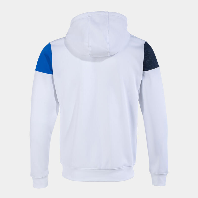 Chaqueta Capucha Hombre Joma Crew V 103087 Blanco Royal Marino 207 Confortable