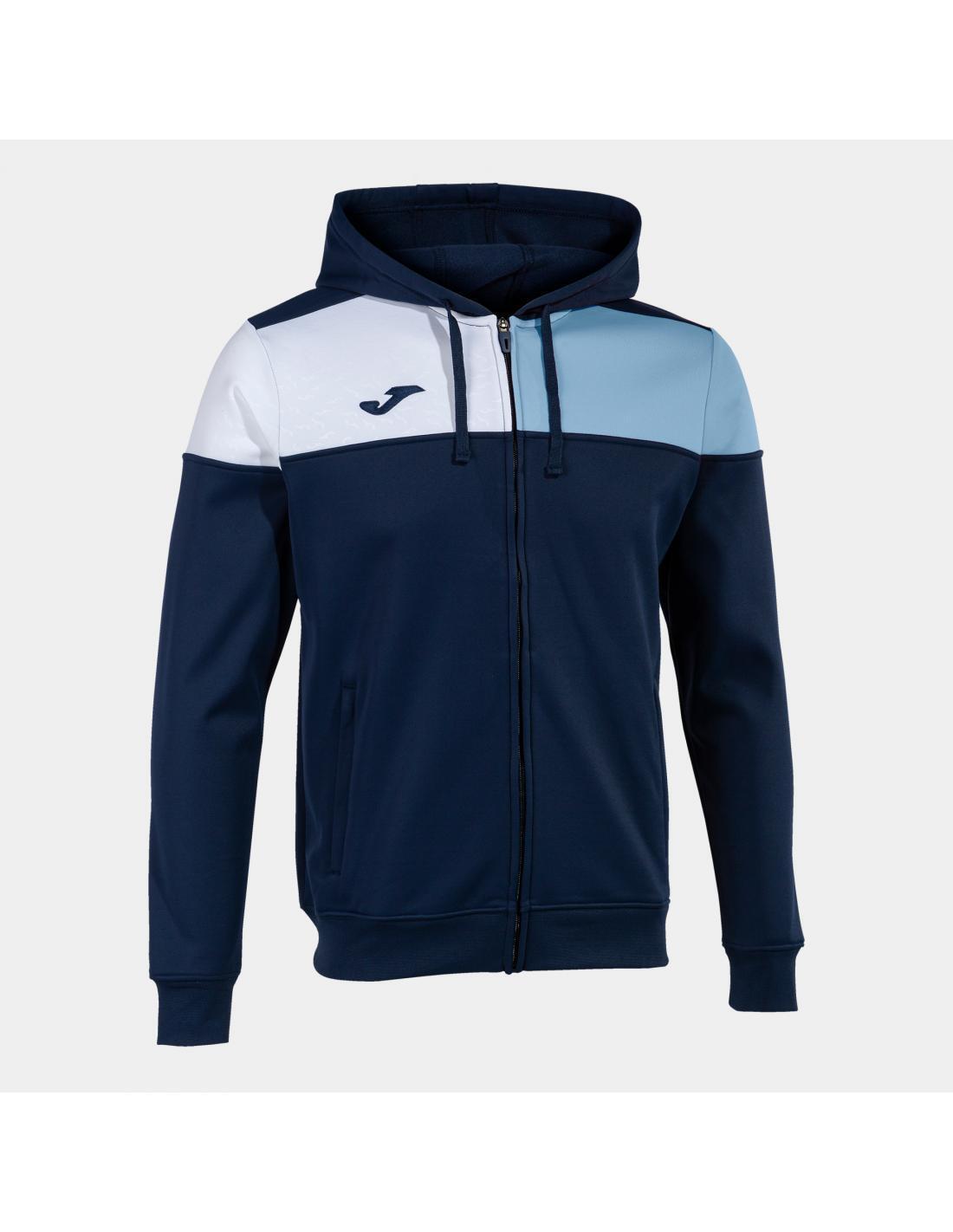 Veste À Capuche Football Homme Joma Crew V Bleu Marine 3/4