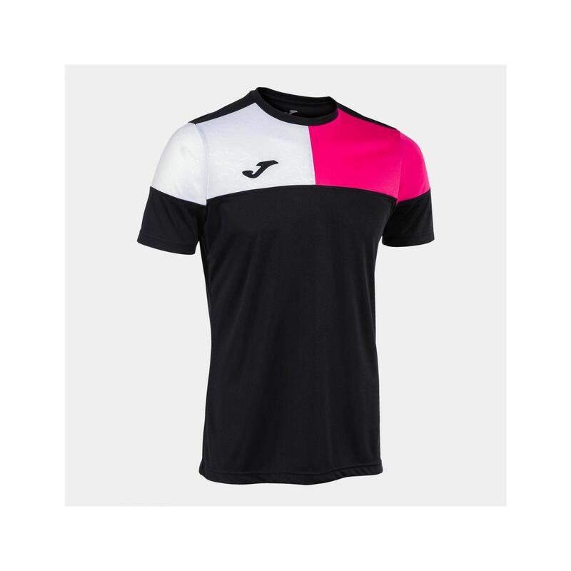 Camiseta Manga Corta Fútbol Hombre Joma Crew V Negro