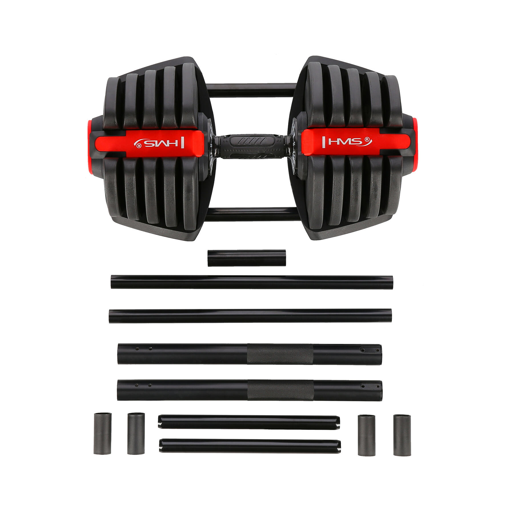 Verstelbare halters 2-in-1 met halterstang 40 kg HMS SGR40 4/7