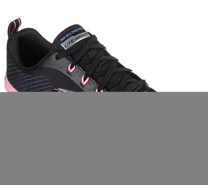 SKECHERS Femmes SKECH-AIR DYNAMIGHT LUMINOSITY Sneakers Noir / Rose vif