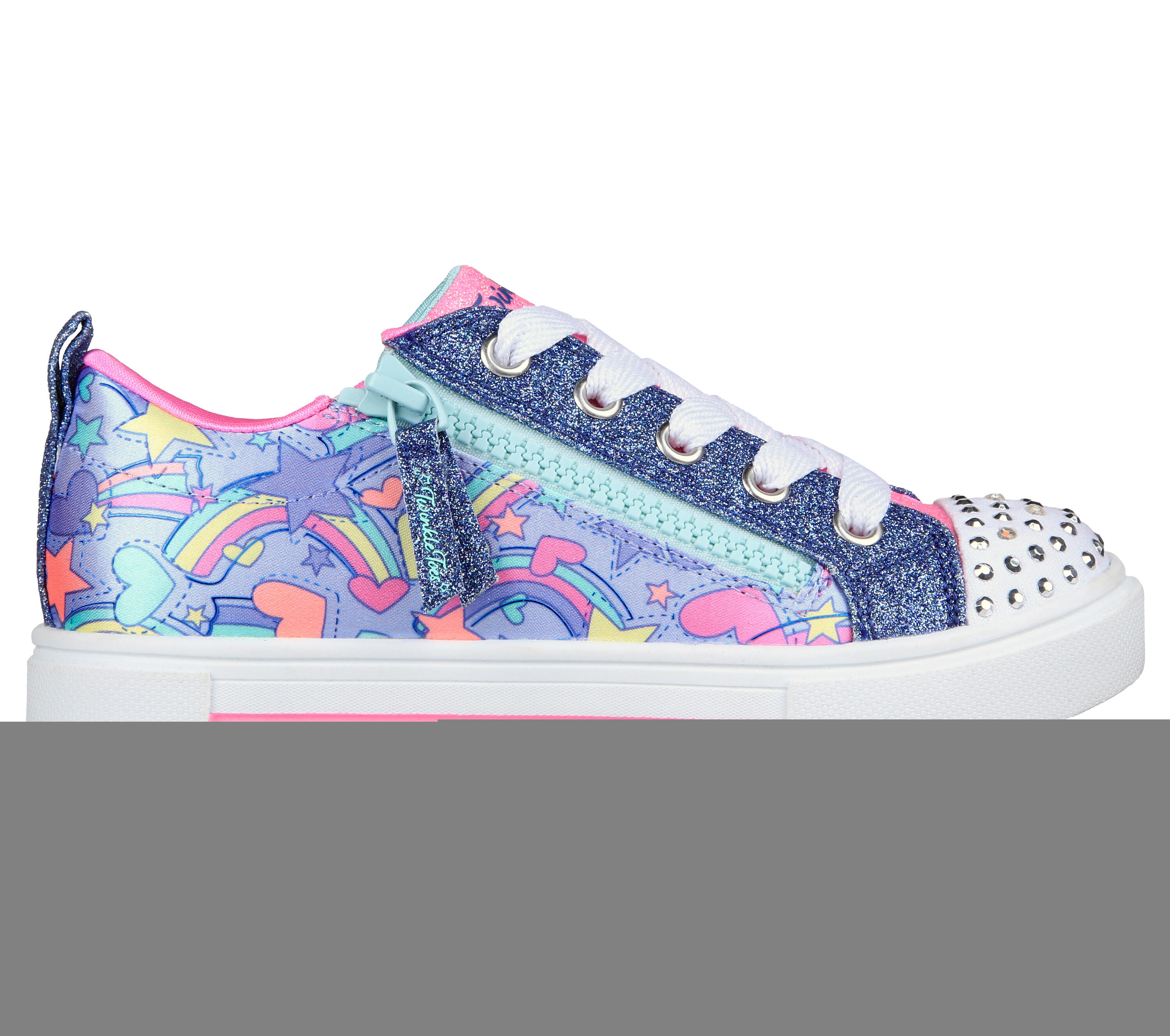 SKECHERS Kids TWINKLE SPARKS RAINBOW SHINES Sneakers Blauw / Veelkleurig 5/5