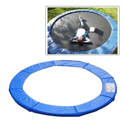 Cojín Borde para Cama Elástica HOMCOM 366x366x1.5 cm Azul