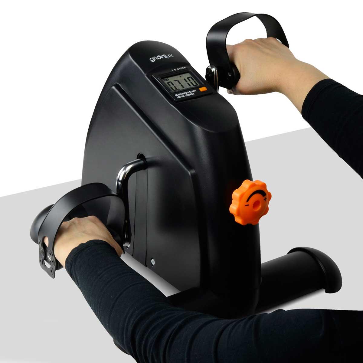 Exerciseur de jambes a pedales Mini velo a main Fitness Passif Gridinlux