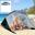 Guarda-Sol de Praia Outsunny com revestimento UV50 Φ210x222 cm Verde escuro