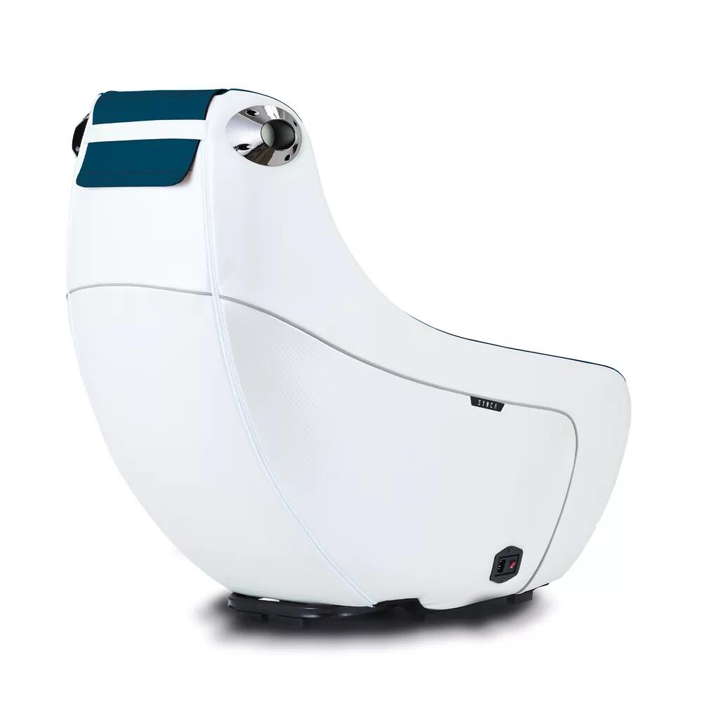 Synca CirC Fauteuil de massage compact – 5 programmes automatiques bleu marine 3/4
