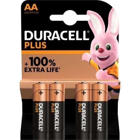 Duracell Battery Plus Power MN1500 / LR6 / AA por 4 em cartão