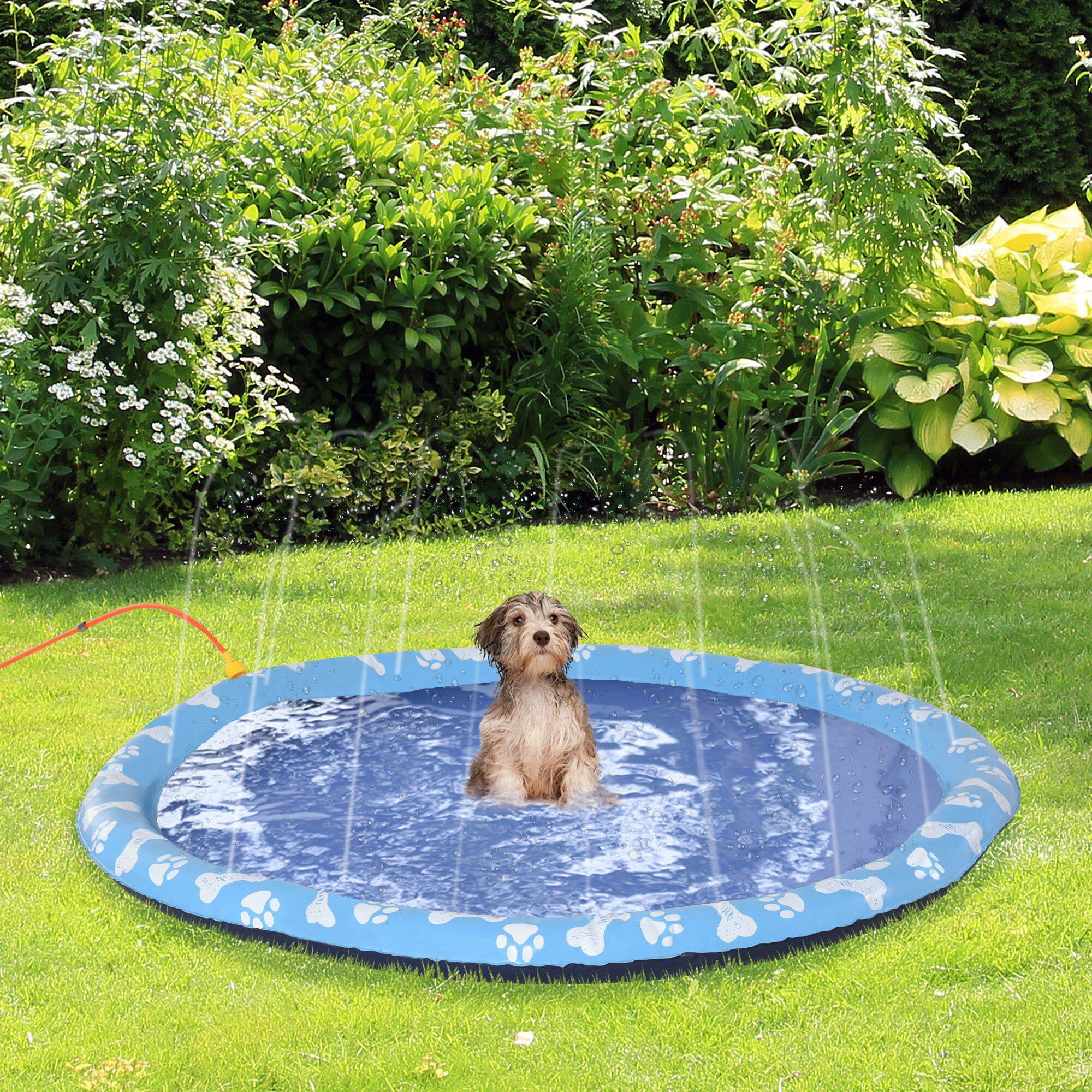 Piscina para Animais de Estimação PawHut Ø150 cm Azul