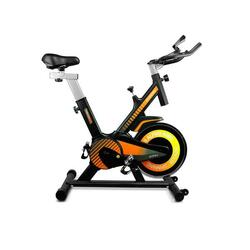 HOMCOM Bicicleta Estática con Volante de Inercia de 8 kg Pantalla LCD y  Sillín y Manillar Ajustables 103x48x115 cm Negro