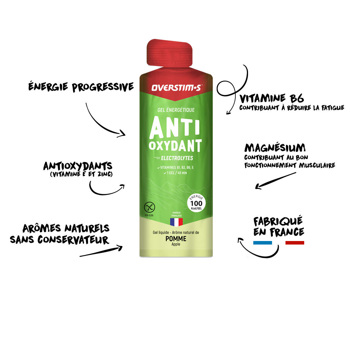 Antioxidant energiegel - Citroen - 10x34g 6/7