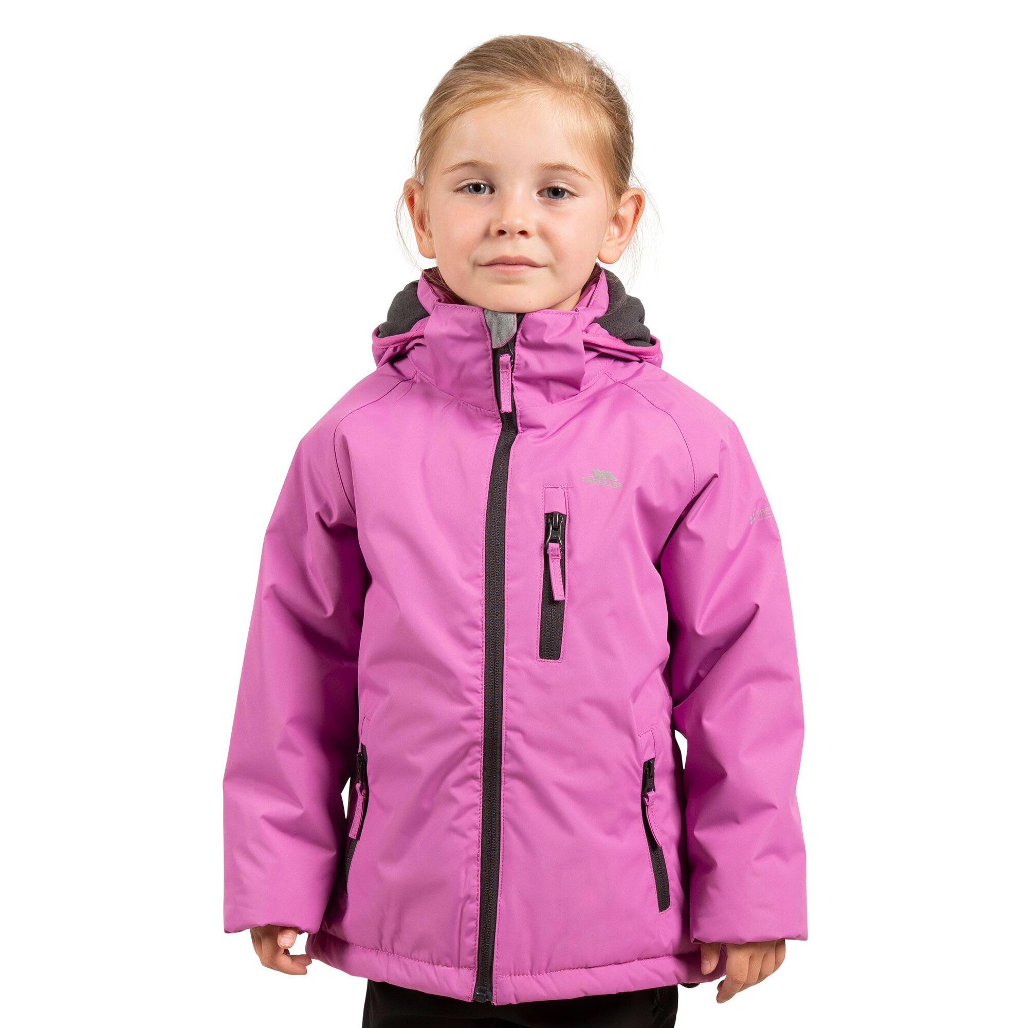 Veste Imperméable Trespass Staffie Pour Enfant Fille - Violet/Pourpre - Taille 3-4 Ans - Neuf Avec étiquettes