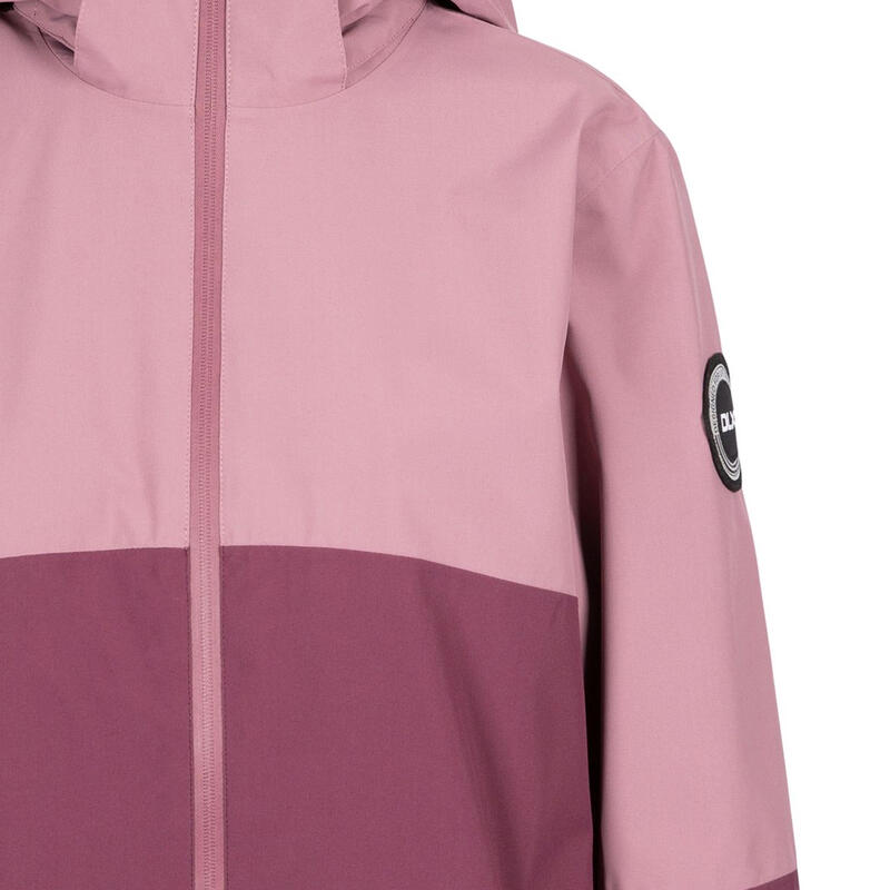 Chaqueta Impermeable Quincy de DLX para Mujer Tinte Rosa