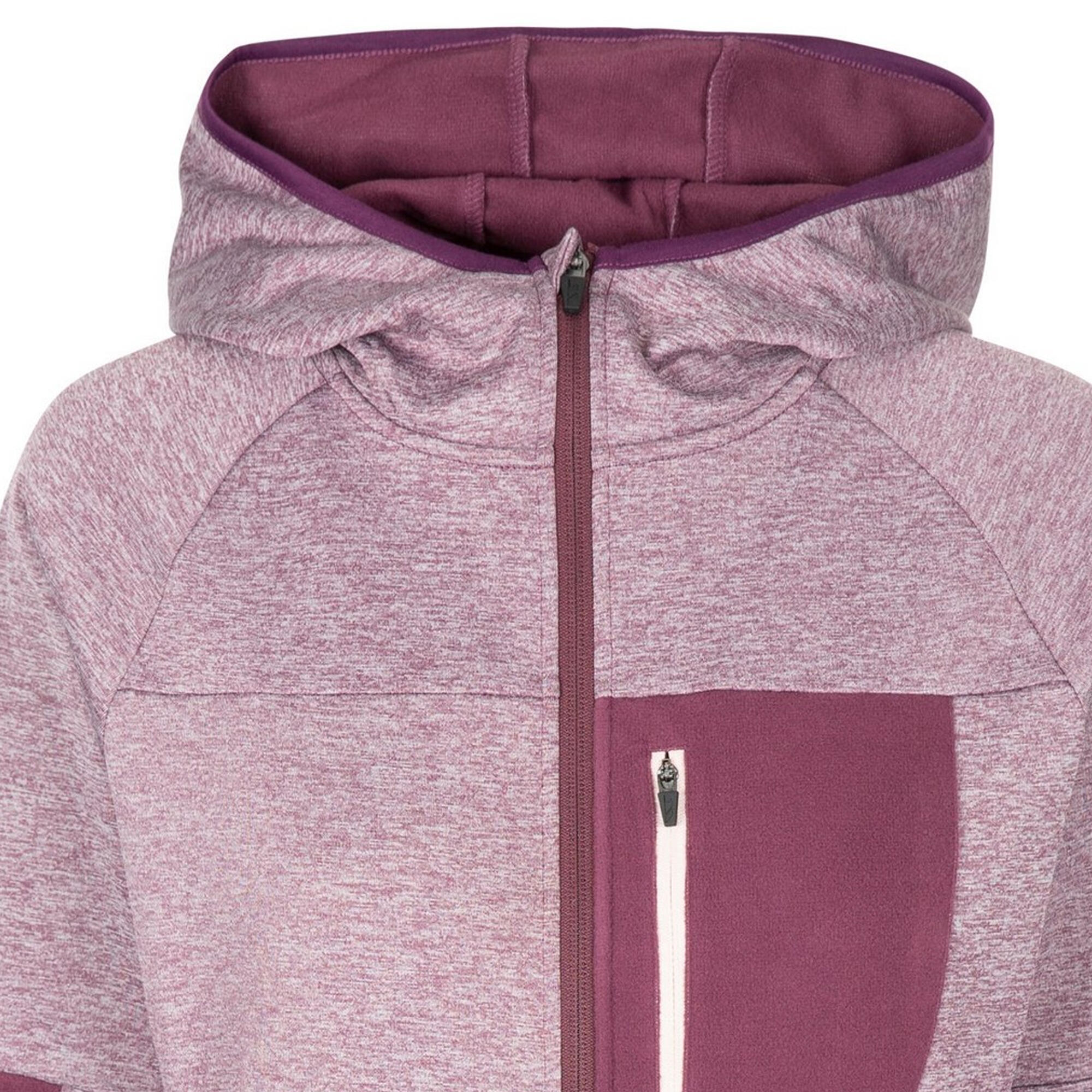 Womens/Ladies Trullo Melange AT200 Fleece Jacket (Damson Marl) 3/4