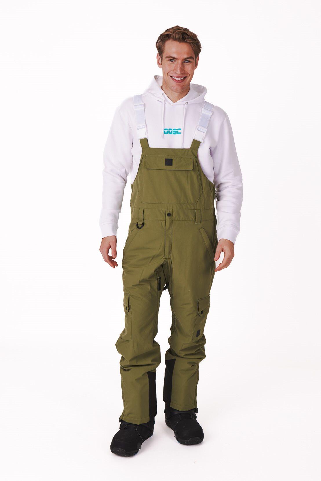 Yeh Man Ski & Snowboard Bib Pant - Khaki 4/5