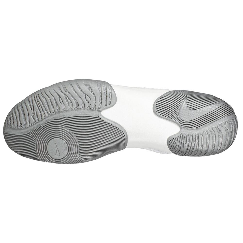 Nike Tawa Wrestling Boots - White/Silver 3/4