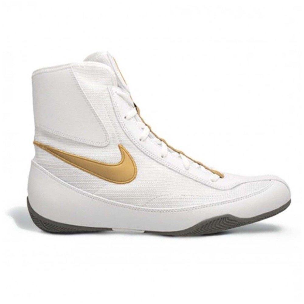 Nike Machomai 2 Boxing Boots - White/Gold 2/4