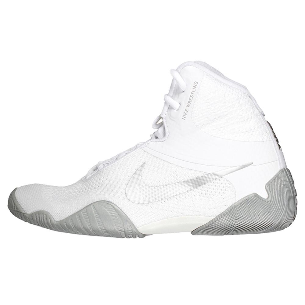 Nike Tawa Wrestling Boots - White/Silver 2/4