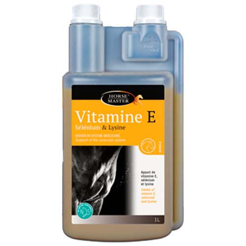 Vitamine E - Sélénium - Lysine liquide récupération musculaire du cheval 1/1