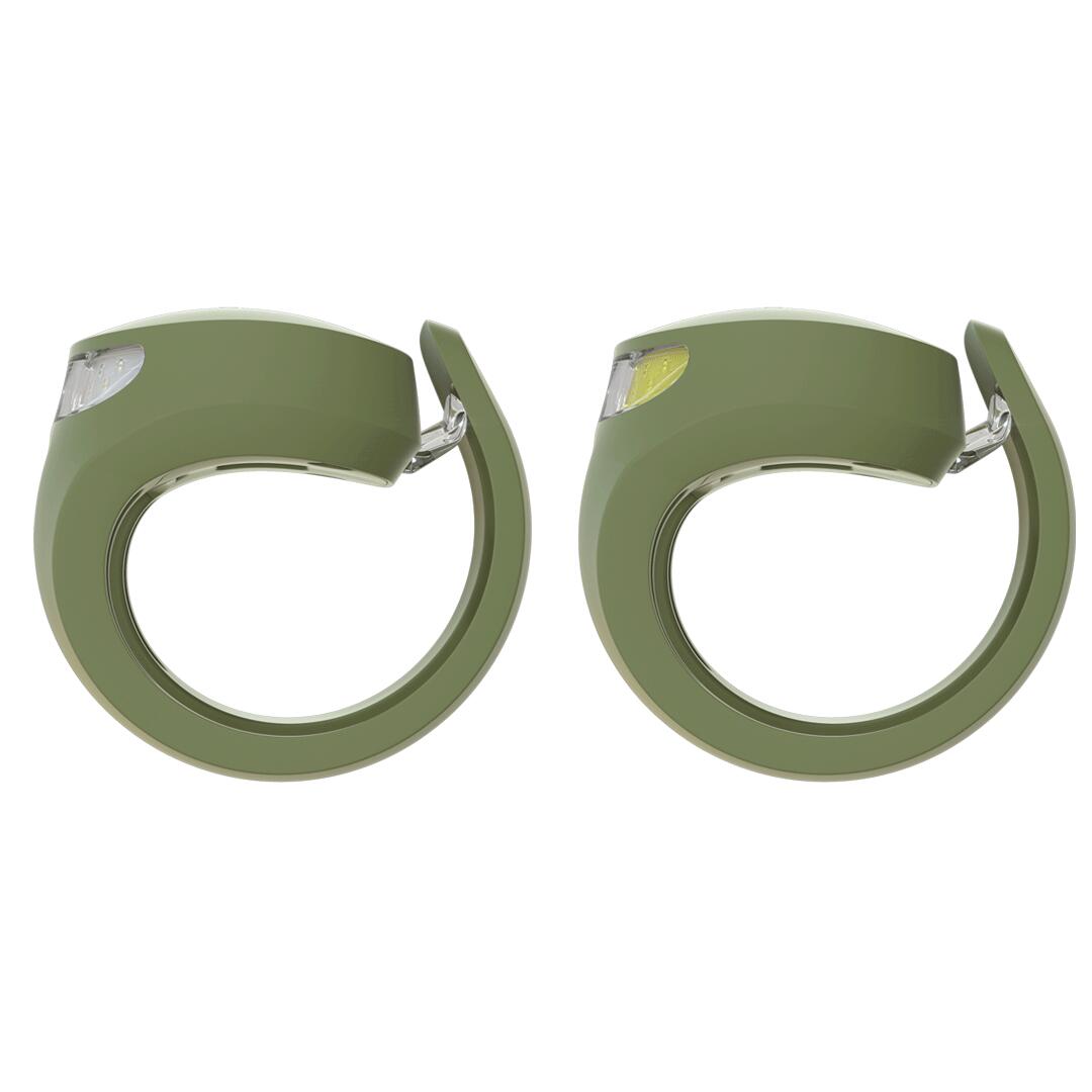 Knog Frog V3 Twinpack Bike light set  - Army Jacket Green 2/5