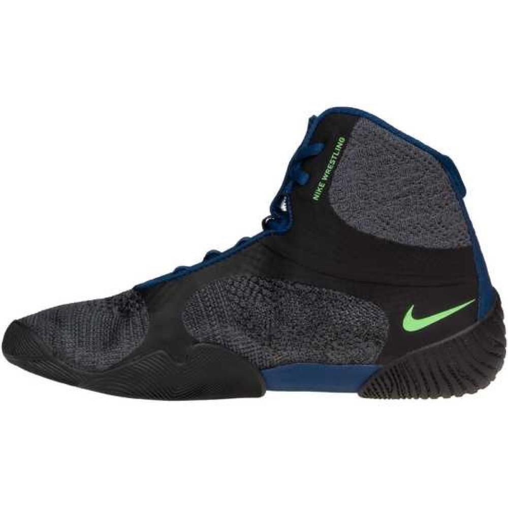 Nike Tawa Wrestling Boots - Charcoal/Green 2/4