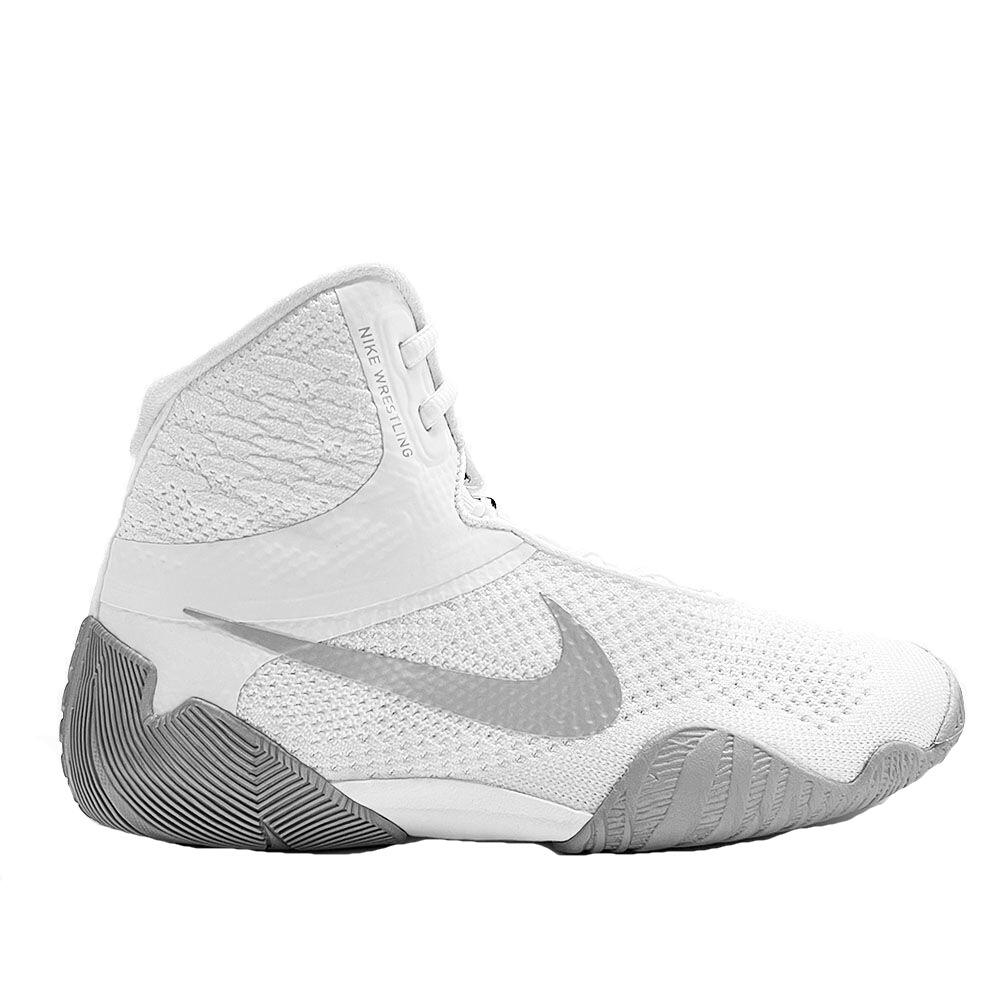 Nike Tawa Wrestling Boots - White/Silver 1/4