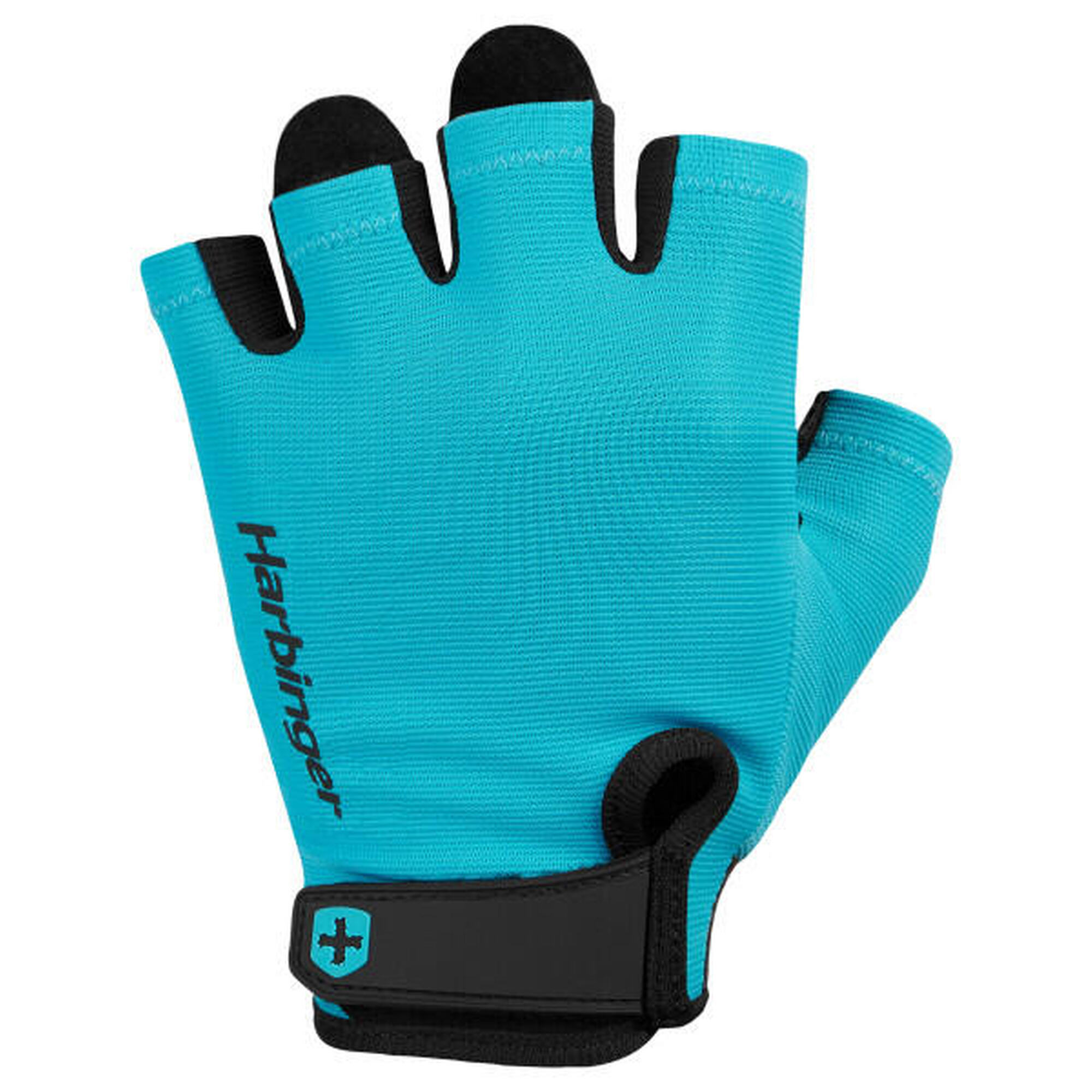 Guante de halterofilia unisex azul para entrenamiento confort talla S