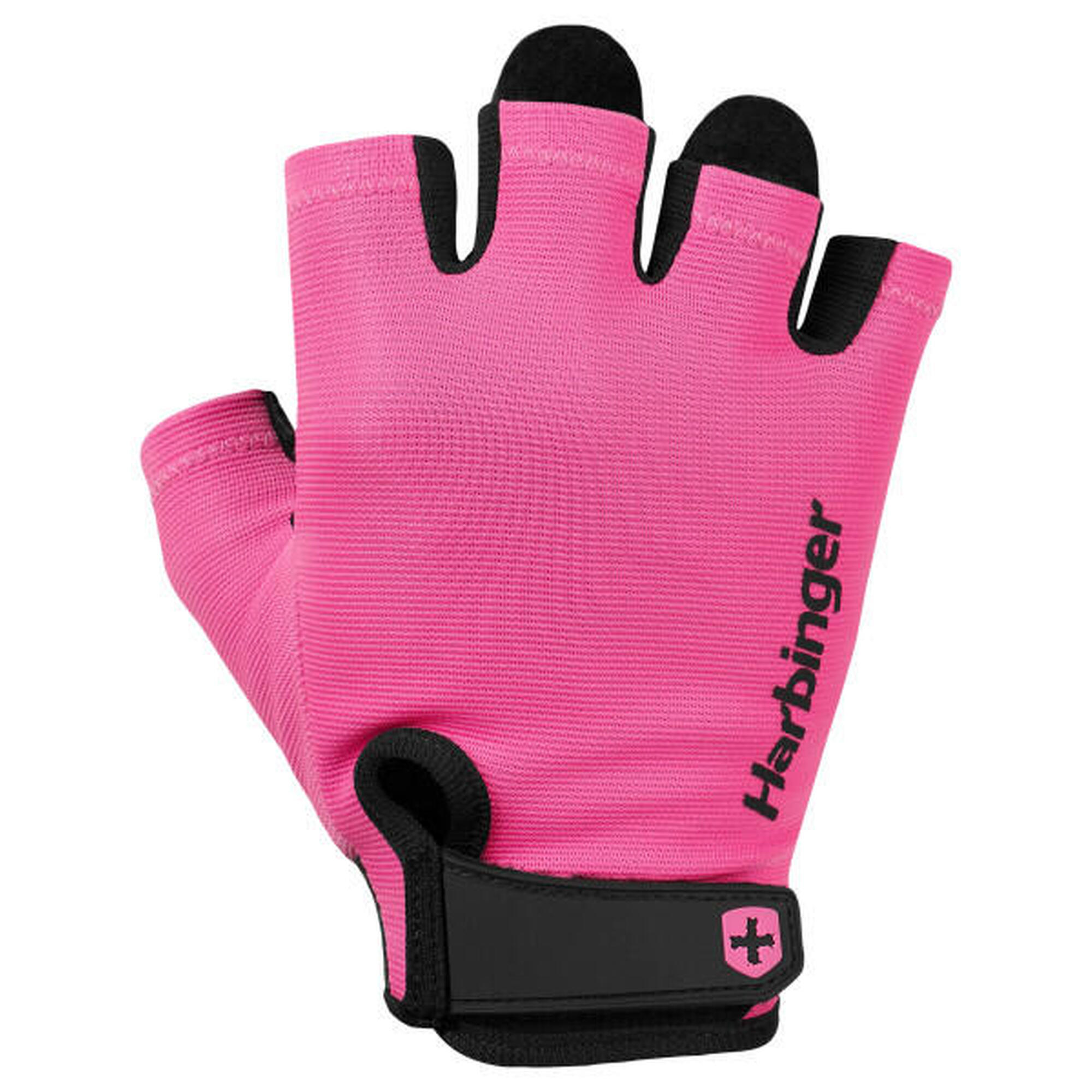 Guanto Harbinger rosa da donna per un comfort ideale in allenamento Taglia XS