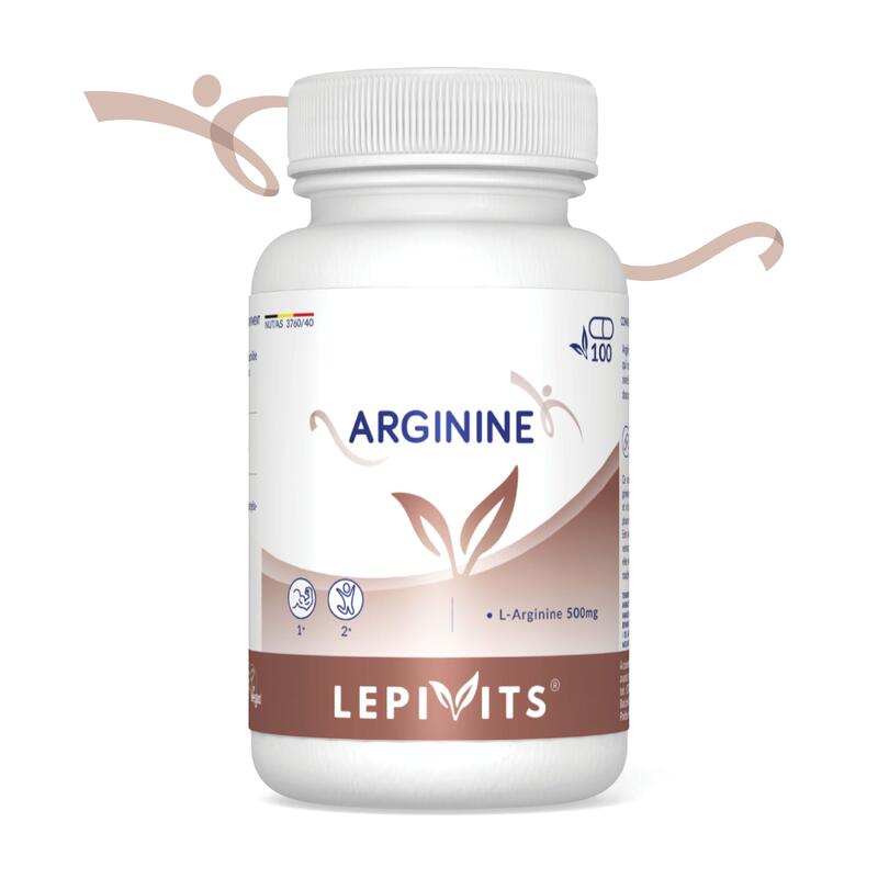Arginine 500 - Athletes - Sportprestaties - 100 vegan capsules
