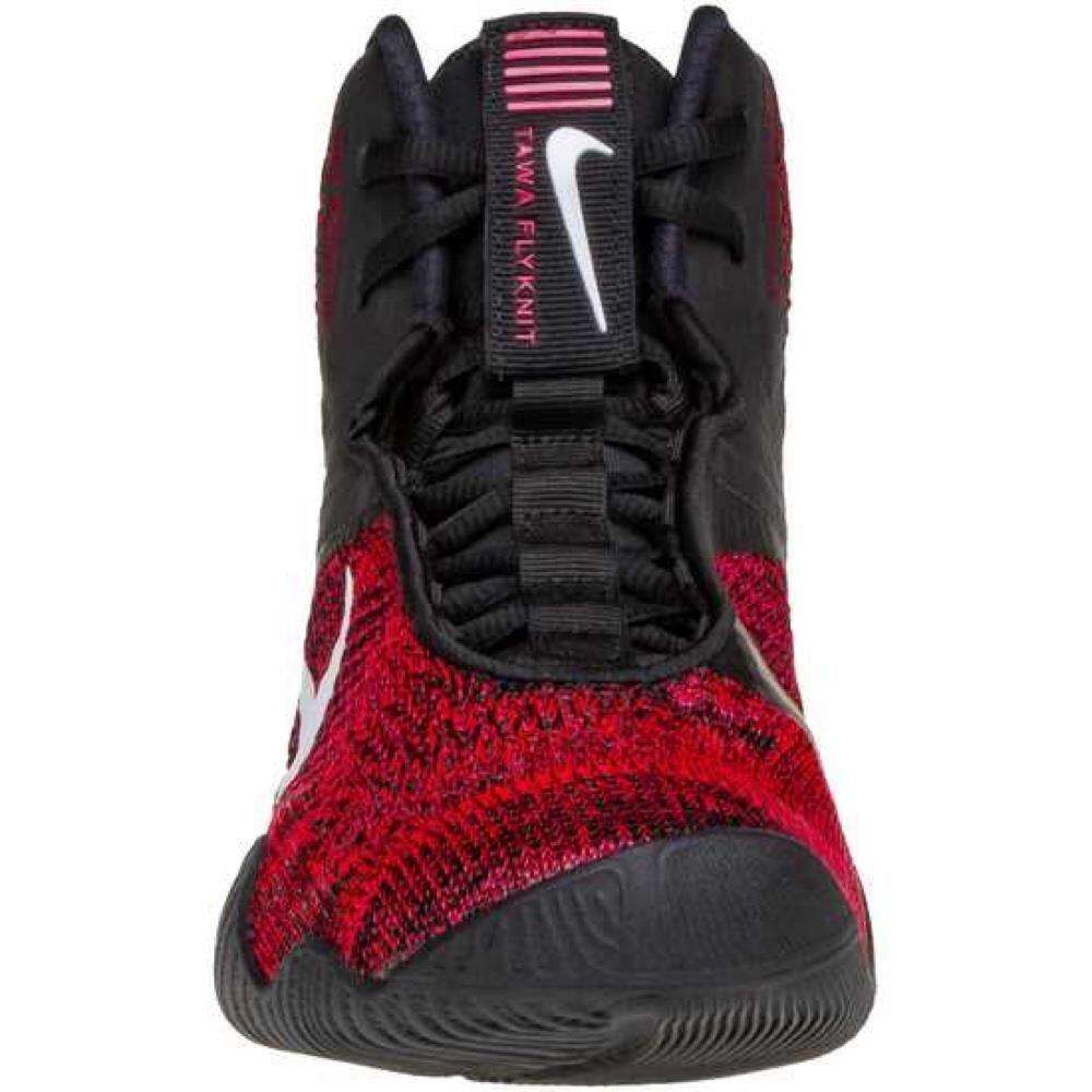 Nike Tawa Wrestling Boots - Black/Red 3/4