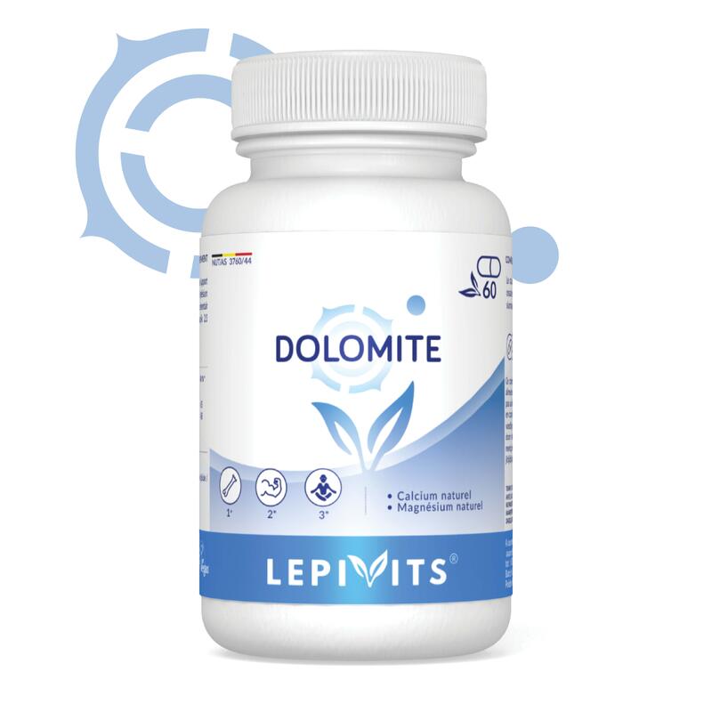 Dolomiet - Natuurlijk calcium en magnesium - 60 veganistische capsules