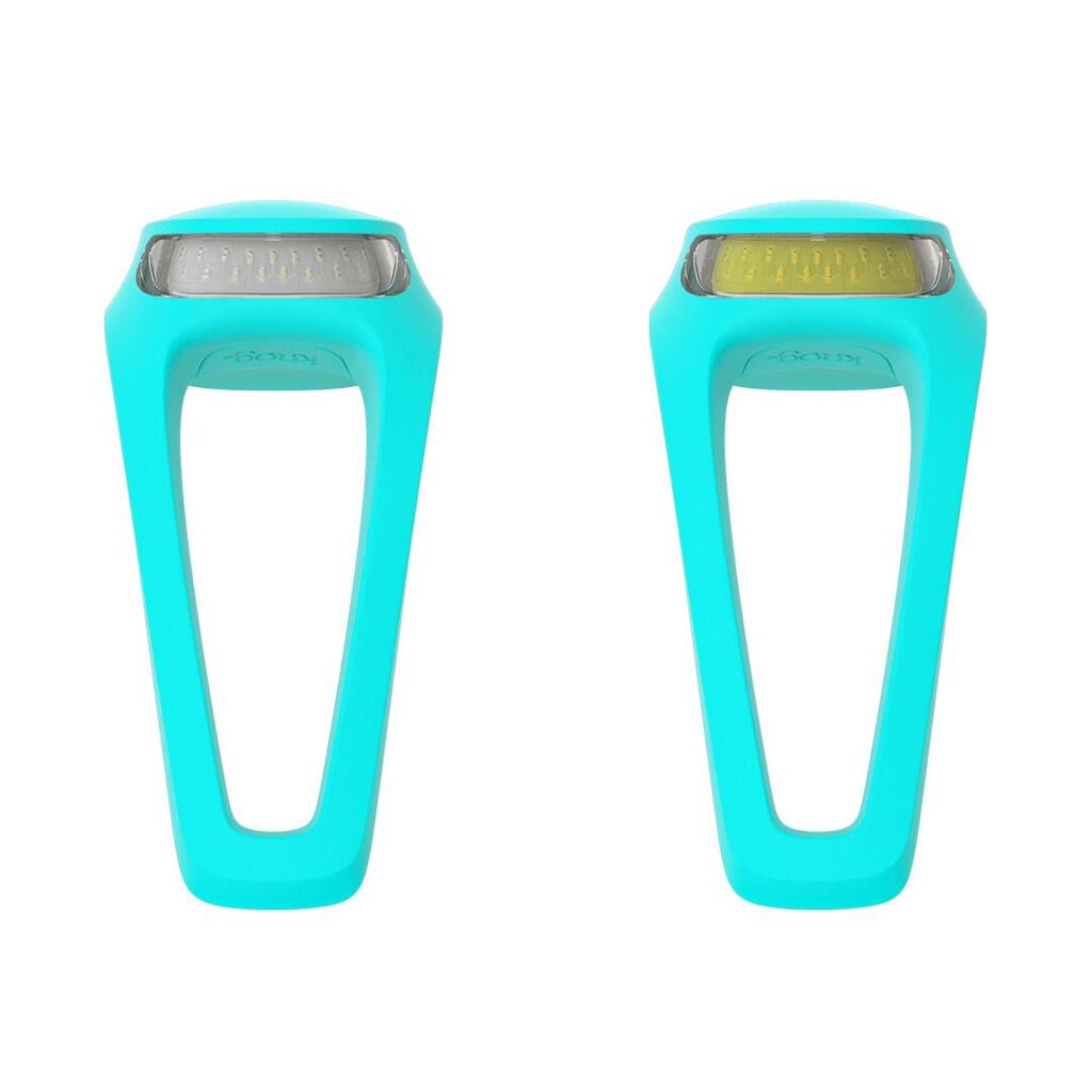 Knog Frog V3 Twinpack Bike light set  - Awesome Aquamarine