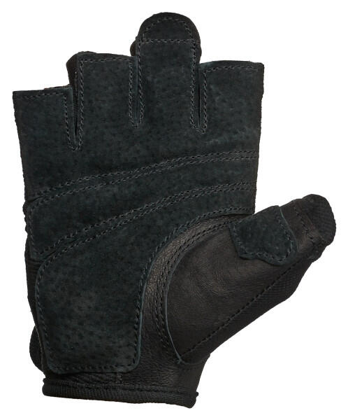 Schwarzer Gewichtheberhandschuh für Frauen für Trainingskomfort Größe L 3/5