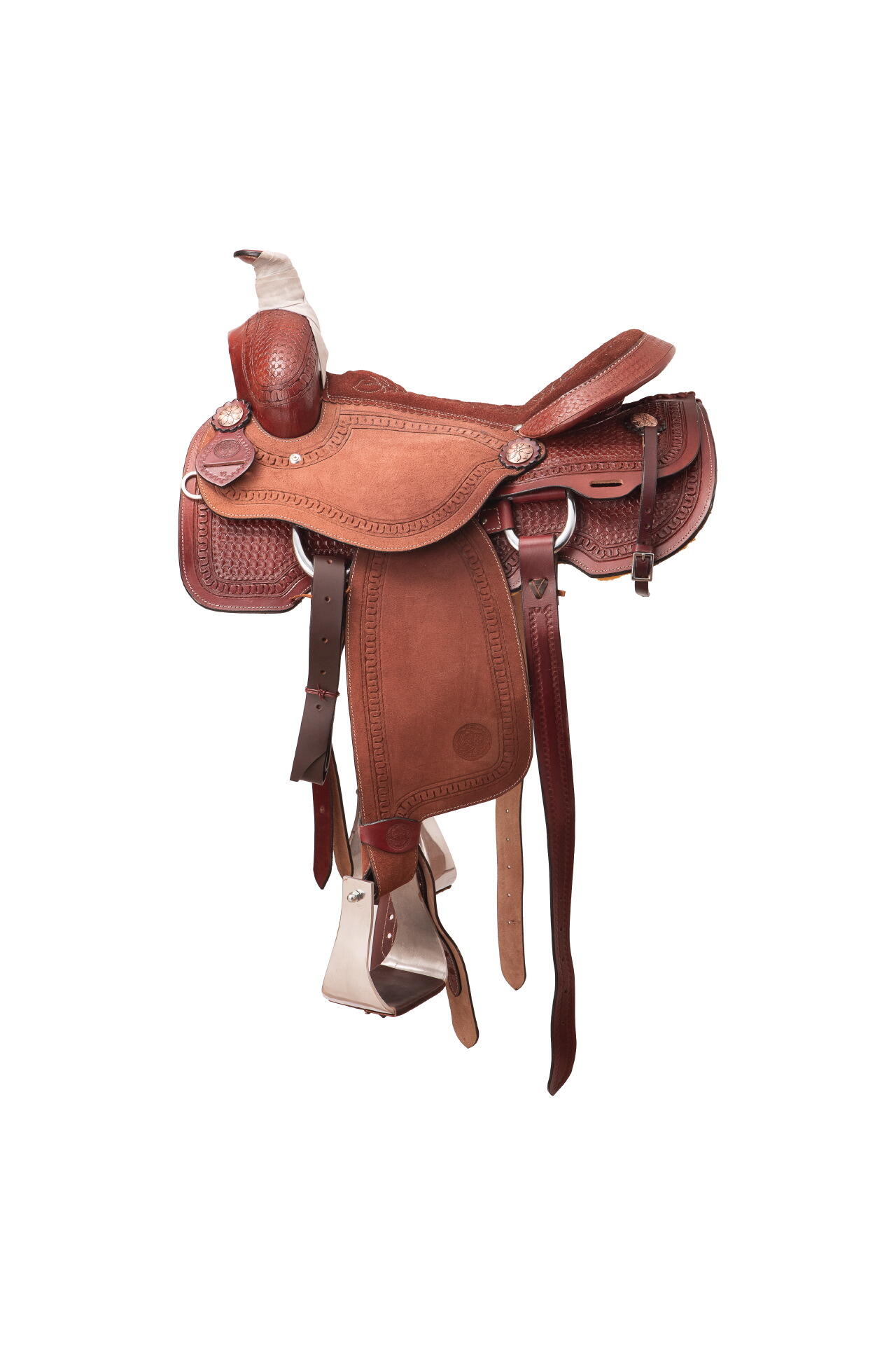 Sella Western professionale modello da Roping Fender Saddle USA 6743 3/7