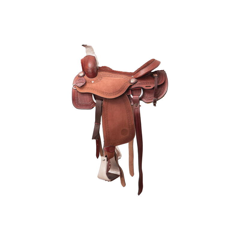 Sella Western professionale modello da Roping Fender Saddle USA 6743