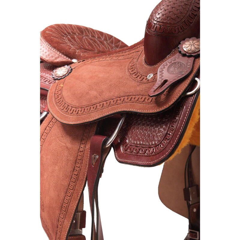 Sella Western professionale modello da Roping Fender Saddle USA 6743