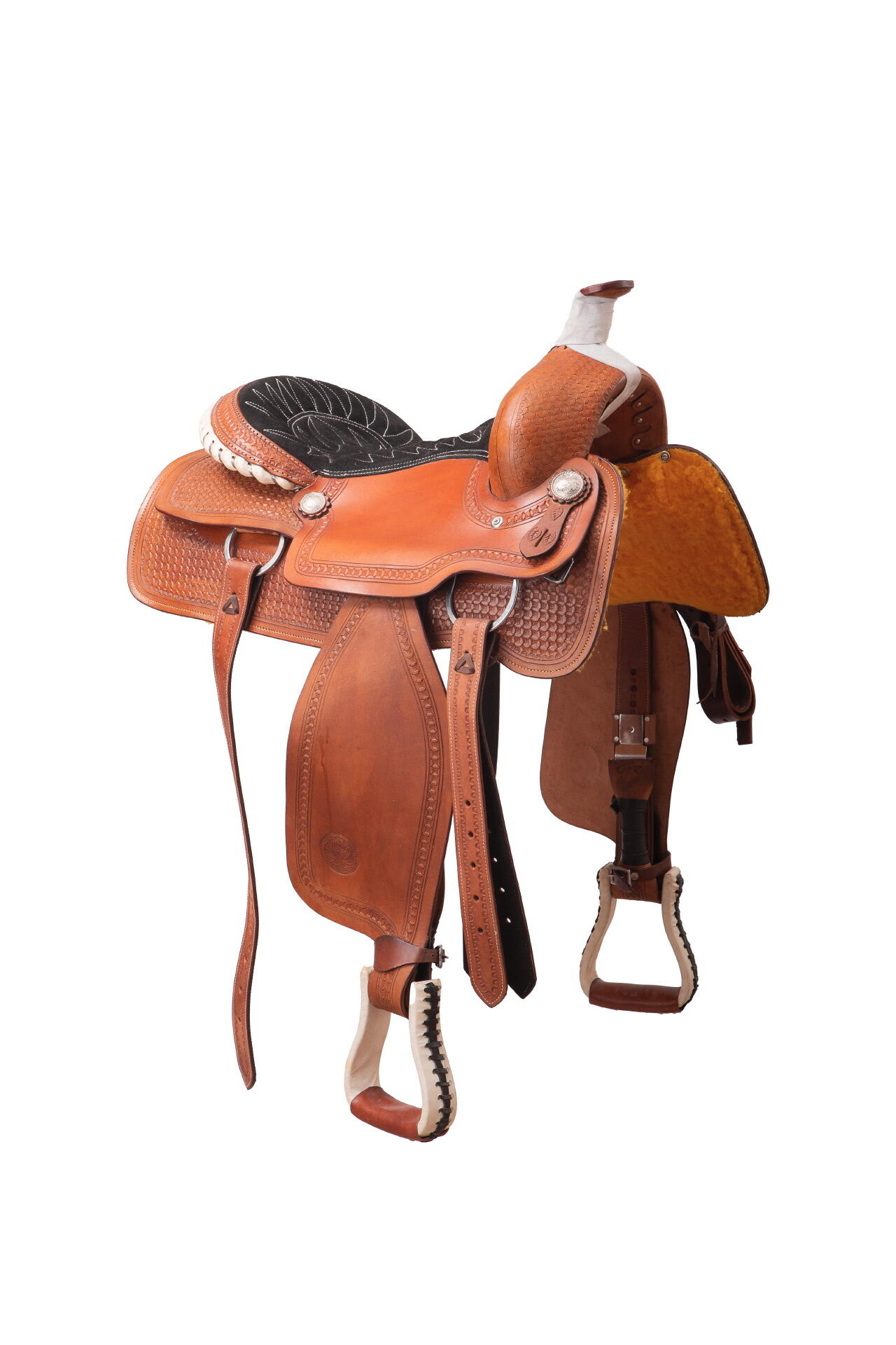 Sella Western professionale modello da Roping Fender Saddle Usa 7412 3/7