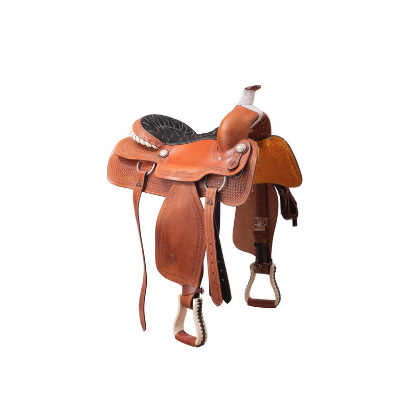 Sella Western professionale modello da Roping Fender Saddle Usa 7412