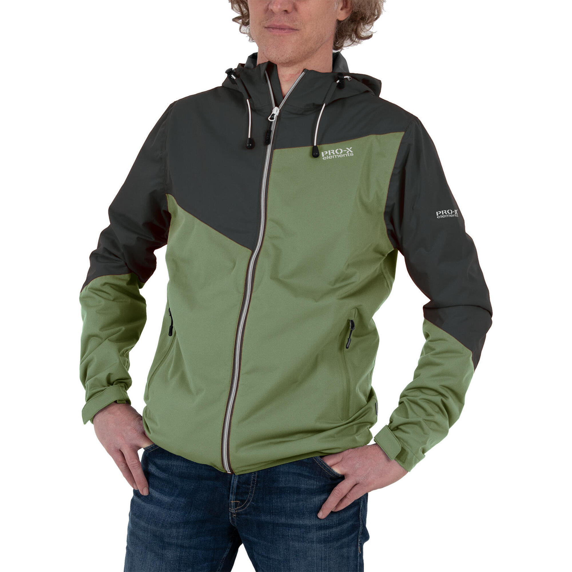 Men's LIAM Hydro Green functional jacket - Anthracite