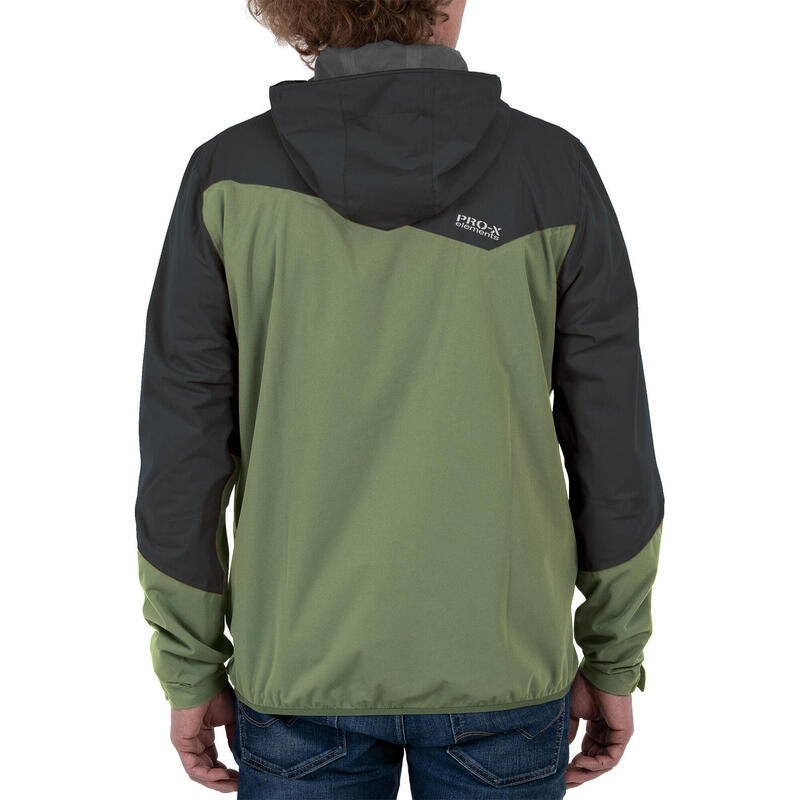 Herren Funktionsjacke LIAM Hydro Green - Anthrazit