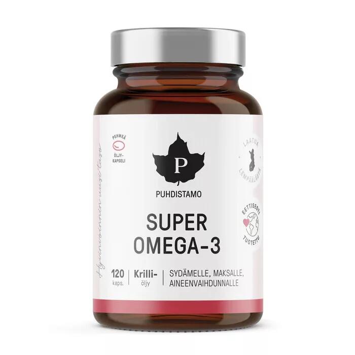 Super Omega-3 Krill olaj, 120 kapszula